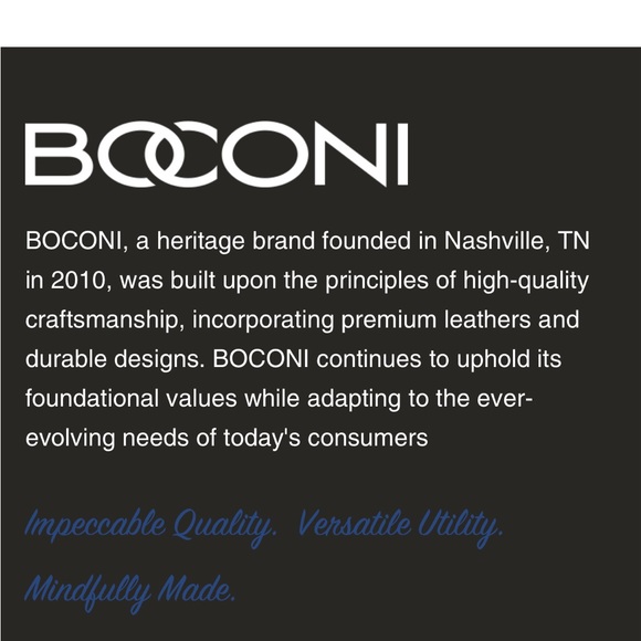 40” BOCONI Nashville Black Leather Mens Belt 40/100 NWOT - Picture 7 of 8